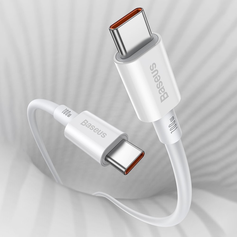 Baseus Superior USB Type-C - USB Type-C kábel Quick Charge / Power Delivery / FCP 100W 5A 20V 2m fehér (CATYS-C02)-10