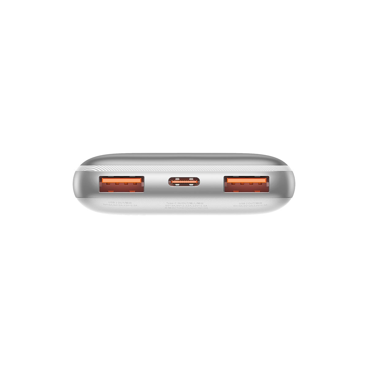 Baseus Pro powerbank 10000mAh 20W + USB - Type C 3A 0.3m kábel fehér (PPBD040202)-1