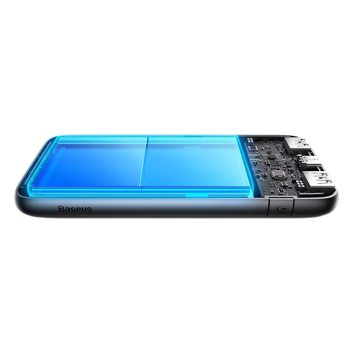 Baseus Pro powerbank 10000mAh 20W + USB - Type C 3A 0.3m kábel fehér (PPBD040202)-9