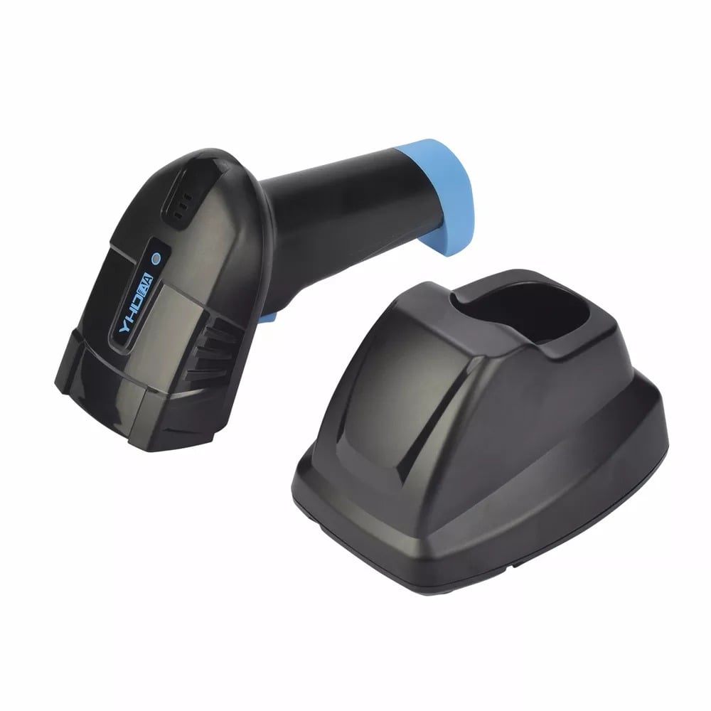 Vezeték nélküli 1D/2D vonalkódolvasó, QR kód olvasó töltőállvánnyal (YHD-6100DW)-0
