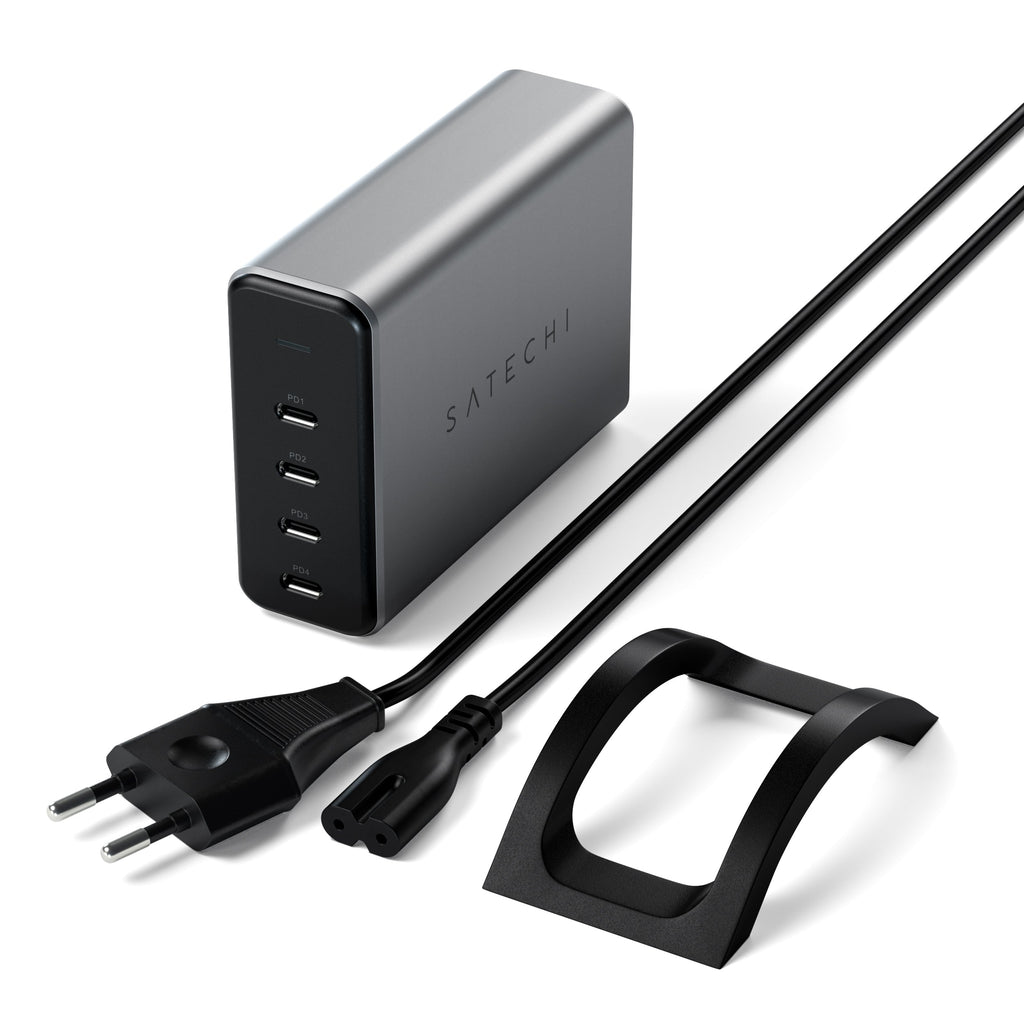Satechi 165W 4x USB Type-C PD GaN hálózati töltő adapter (ST-UC165GM-EU)-0