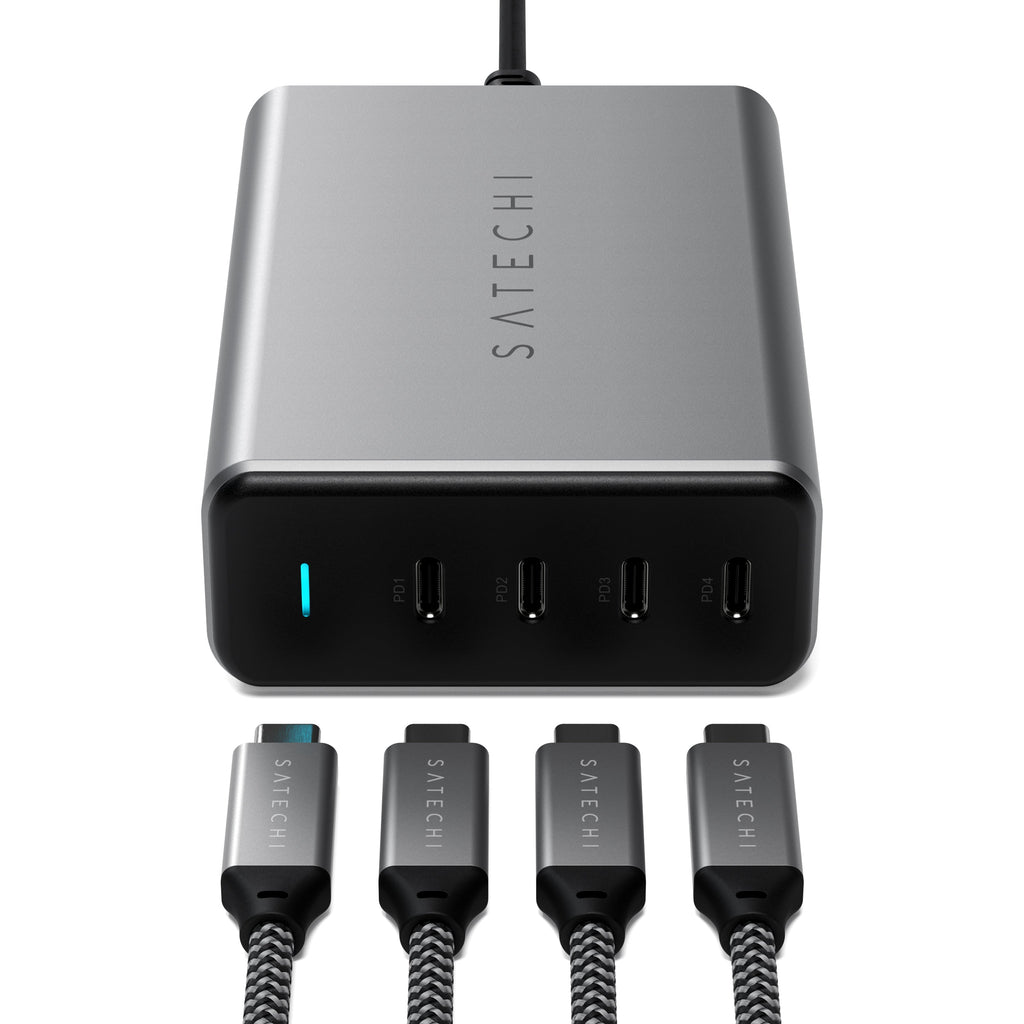 Satechi 165W 4x USB Type-C PD GaN hálózati töltő adapter (ST-UC165GM-EU)-2