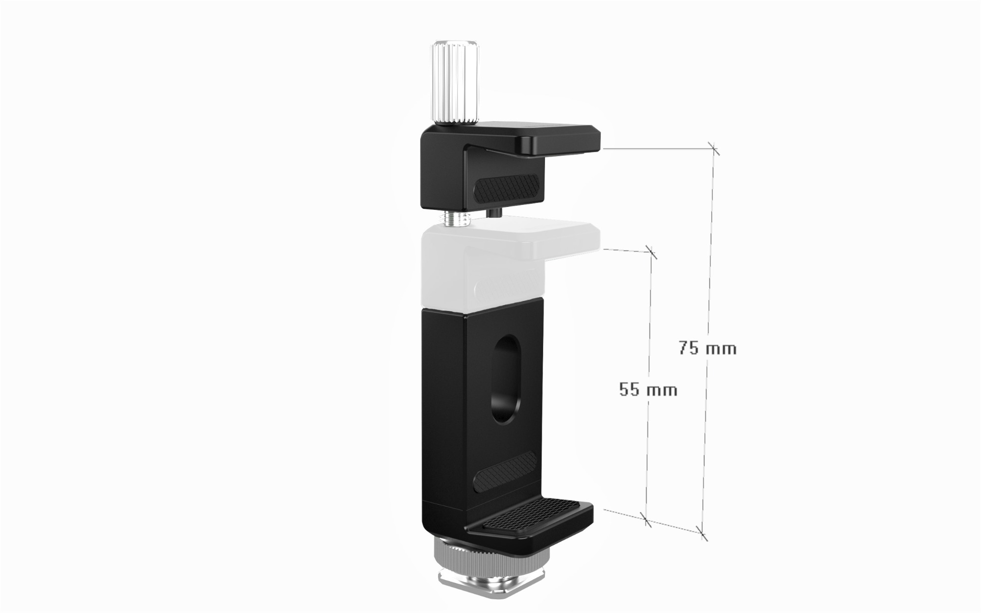 NICEYRIG fém mobiltelefon/Samsung T5/T7 SSD tartó 1/4''-es vakupapucs adapterrel (477)-11