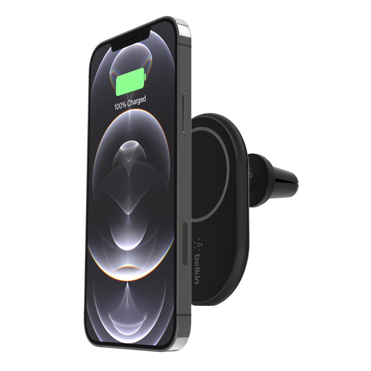 Belkin BoostCharge mágneses vezeték nélküli autós töltő 10W szellőzőrácshoz (WIC004btBK-NC) MagSafe-0