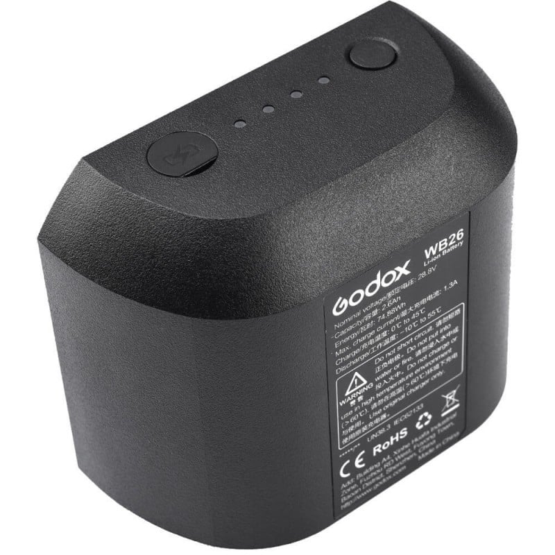 Godox WB26 akkumulátor AD600PRO vakuhoz-0