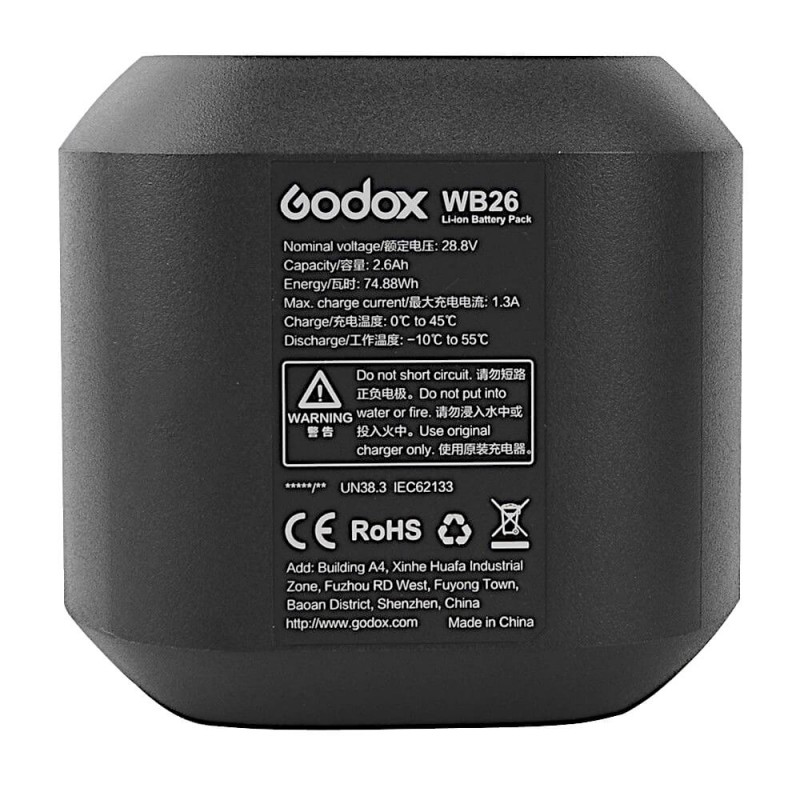 Godox WB26 akkumulátor AD600PRO vakuhoz-1