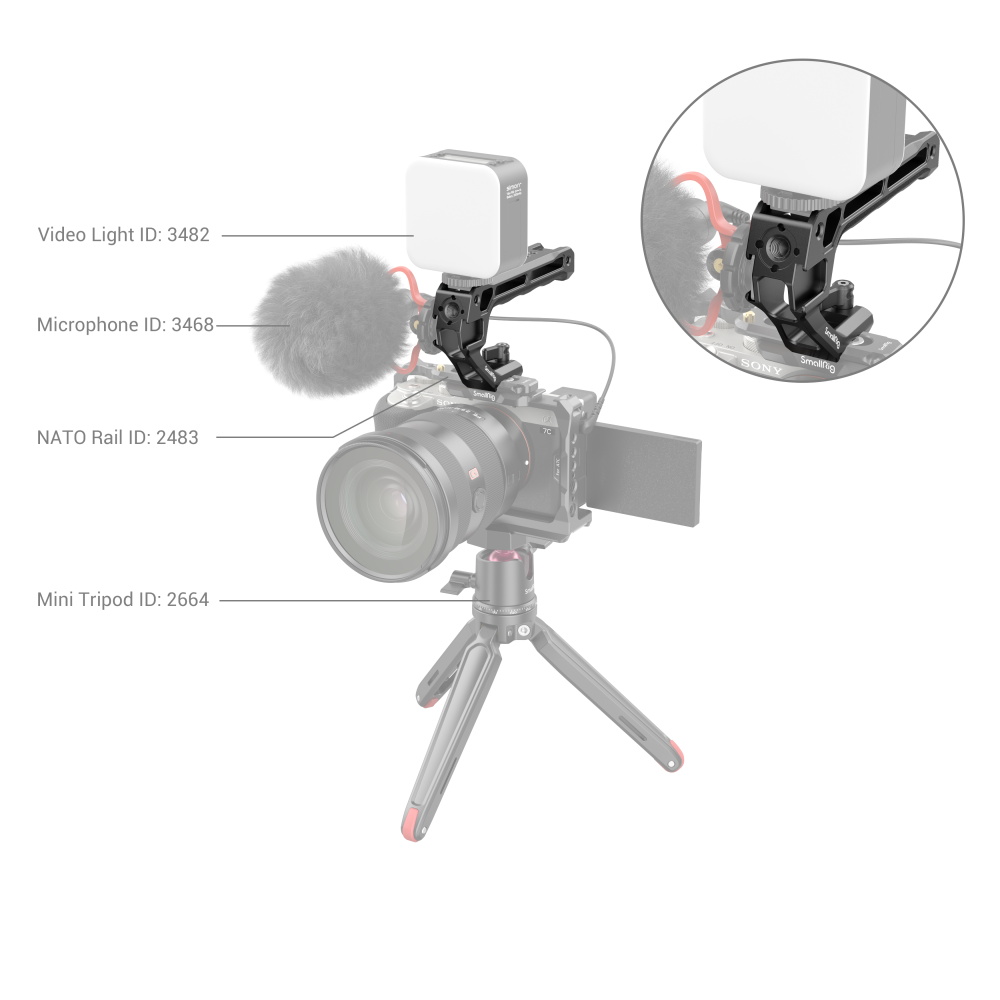 SmallRig NATO felső fogantyú (Lite) (3766)-2