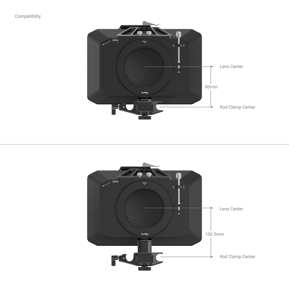 SmallRig 15mm-es rúdtartó 2660 Matte Box-hoz (3411)-2