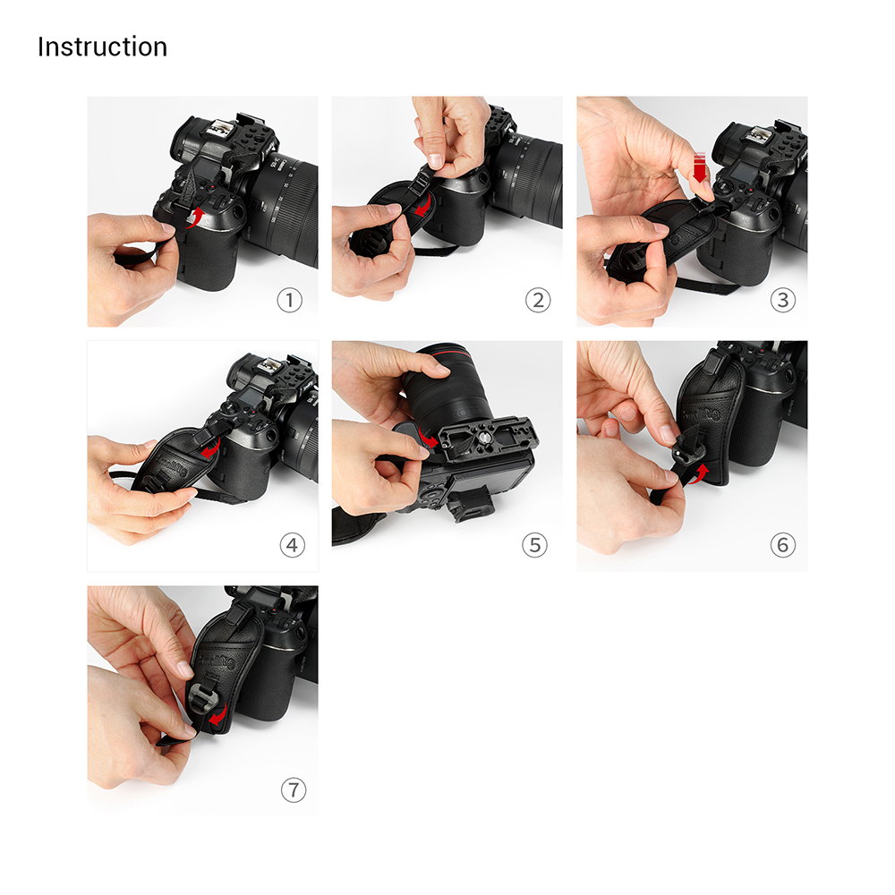SmallRig Black Mamba Hand Strap, csuklópánt (3848)-6