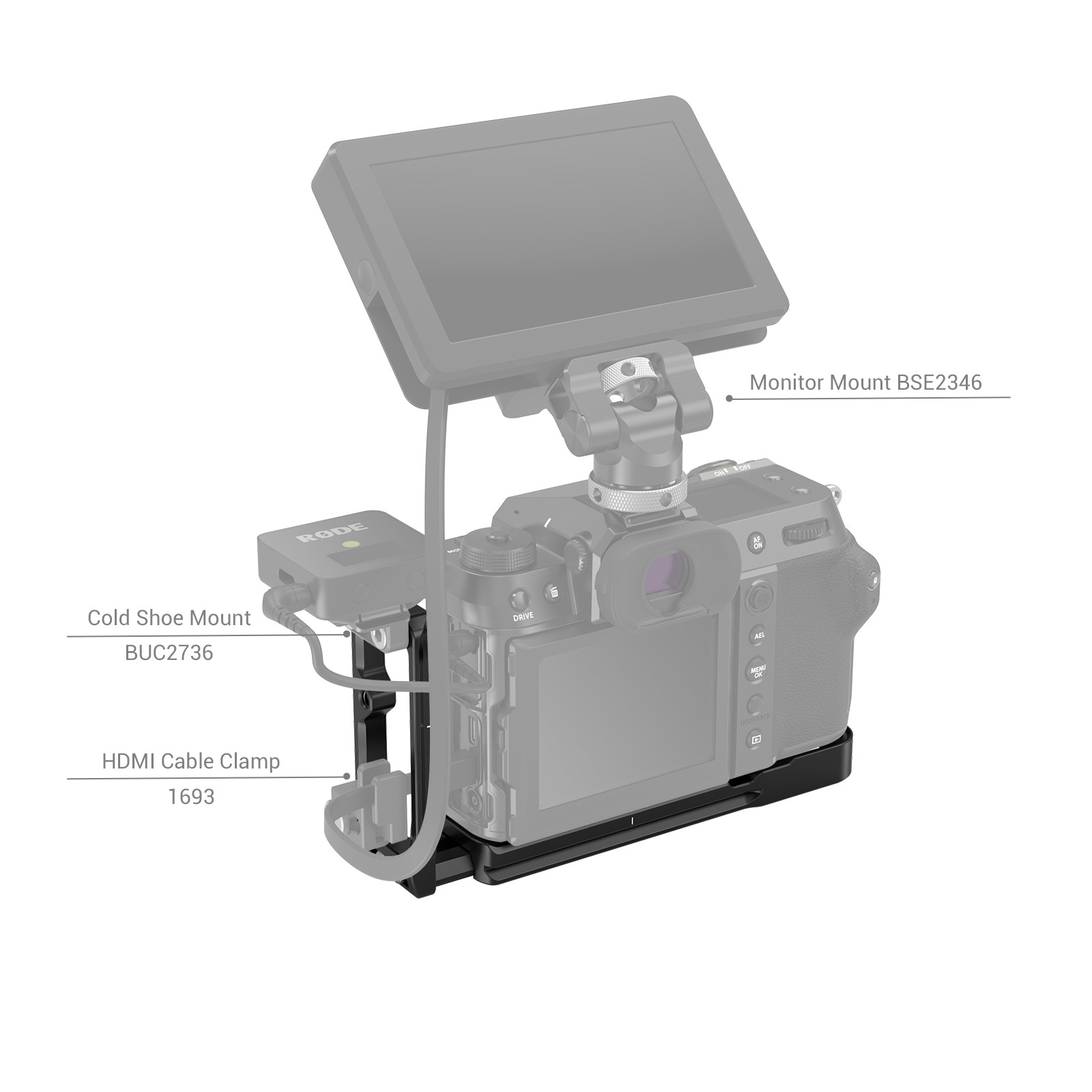 SmallRig L Bracket, L-konzol Fujifilm GFX 100S és GFX 50S II fényképezőgépekhez (3232)-5