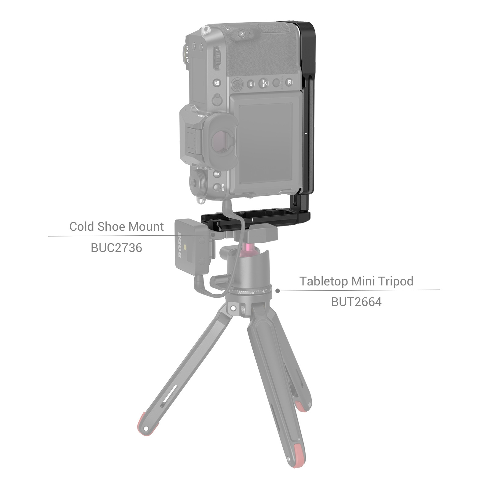 SmallRig L Bracket, L-konzol Fujifilm GFX 100S és GFX 50S II fényképezőgépekhez (3232)-2