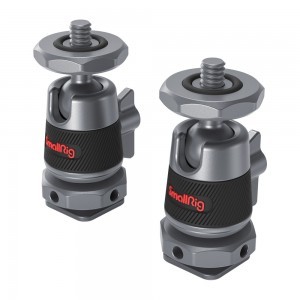 SmallRig mini gömbfej levehető vakupapucs adapterrel (2db) (2948)