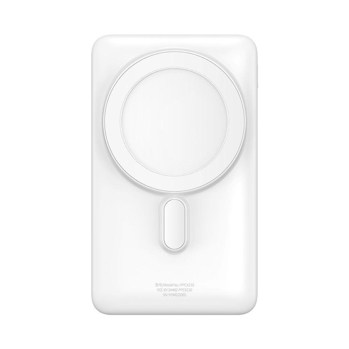 Baseus Magnetic Bracket MagSafe powerbank 10000mAh 20W Overseas Edition fehér (PPCX000202) + USB Type C kábel Baseus Xiaobai Series 60W 0,5m-5