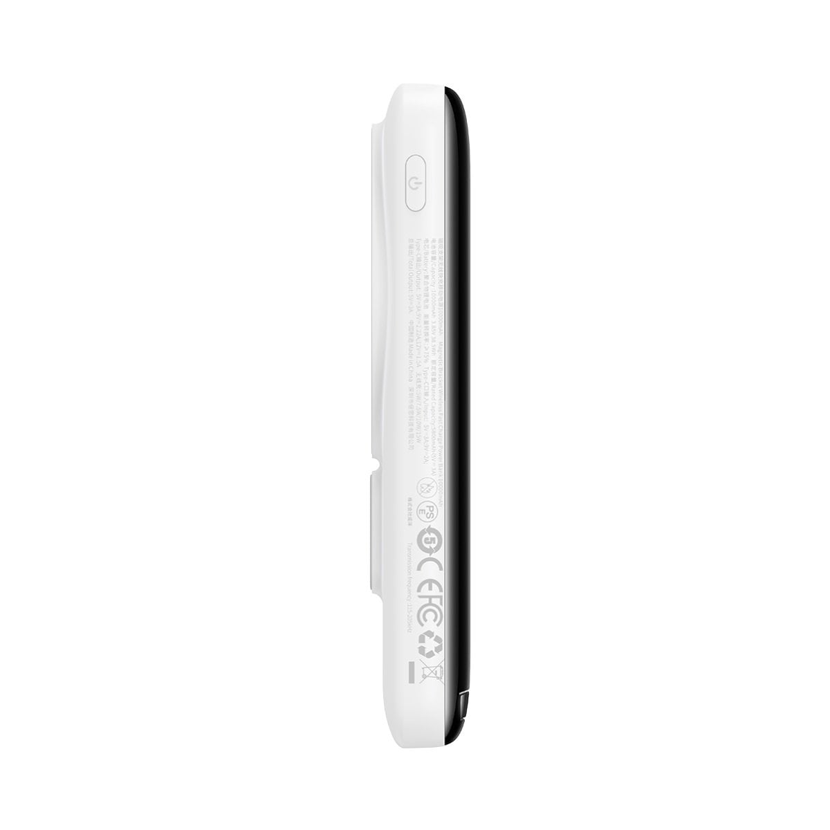 Baseus Magnetic Bracket MagSafe powerbank 10000mAh 20W Overseas Edition fehér (PPCX000202) + USB Type C kábel Baseus Xiaobai Series 60W 0,5m-3