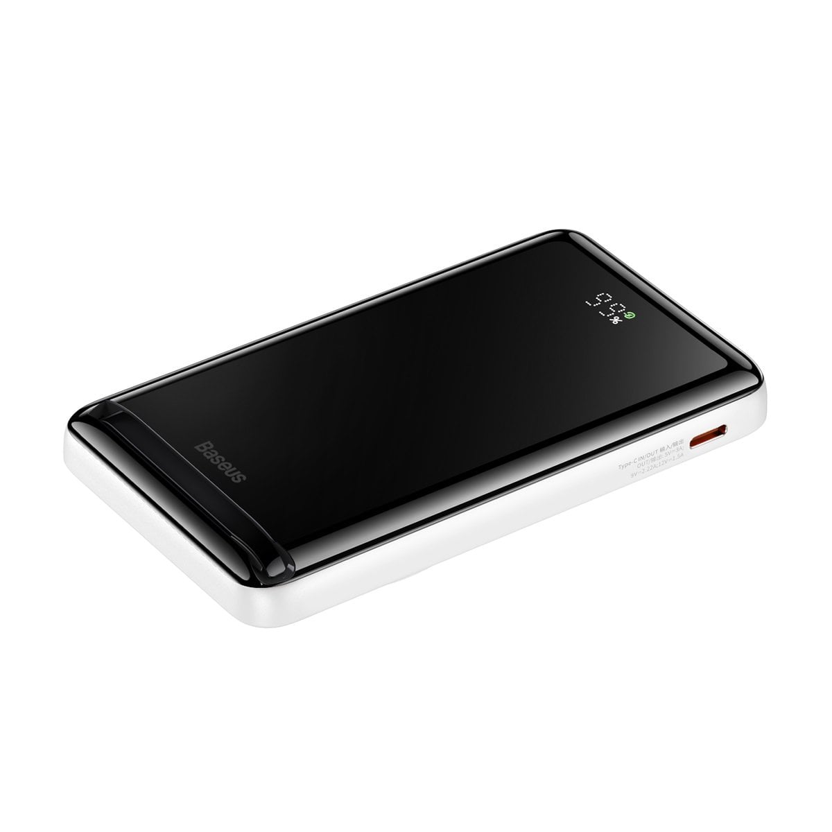 Baseus Magnetic Bracket MagSafe powerbank 10000mAh 20W Overseas Edition fehér (PPCX000202) + USB Type C kábel Baseus Xiaobai Series 60W 0,5m-2