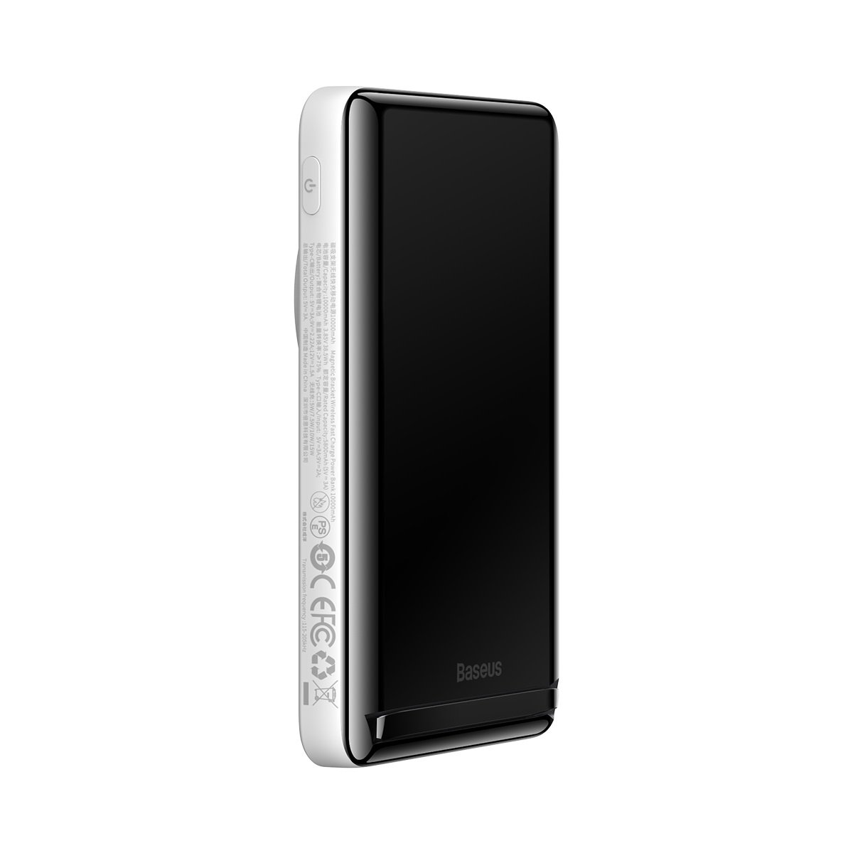 Baseus Magnetic Bracket MagSafe powerbank 10000mAh 20W Overseas Edition fehér (PPCX000202) + USB Type C kábel Baseus Xiaobai Series 60W 0,5m-7