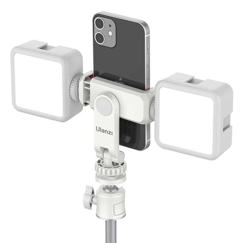 ULANZI ST-06S 360 fokban állítható mobiltelefon rögzítő, telefontartó adapter 1/4-es menettel, vakupapucs foglalattal fehér (3057)-14
