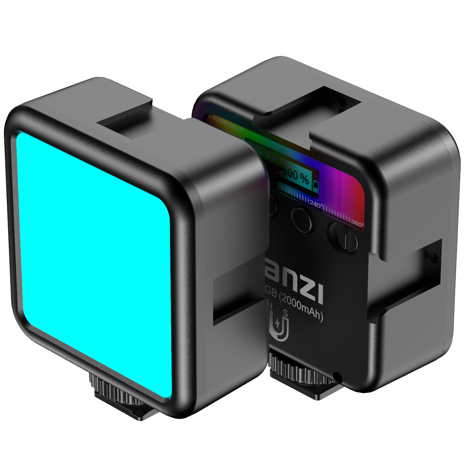 ULANZI VL49 RGB LED lámpa, videólámpa beépített akkumulátorral fekete (2287)-0