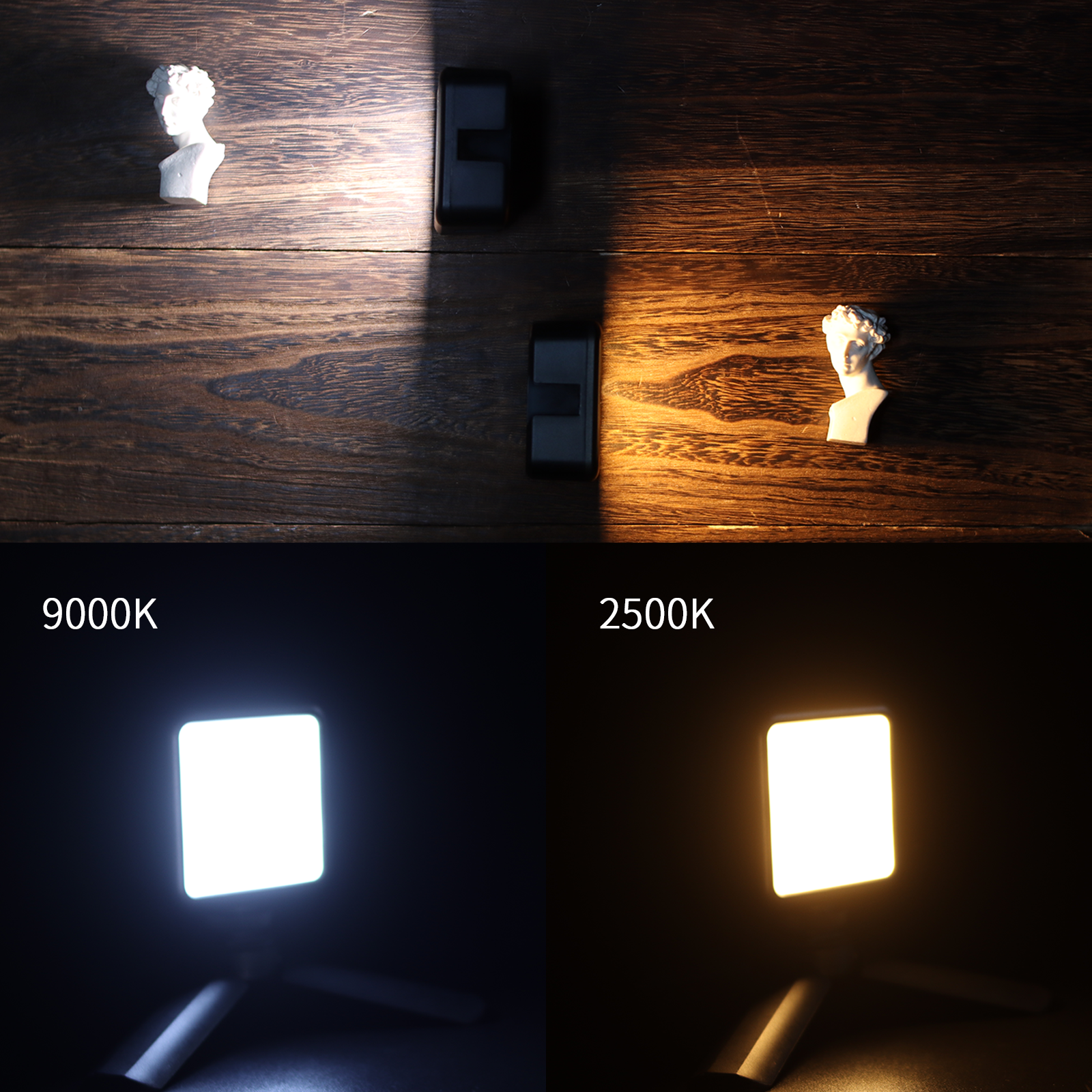 ULANZI VL49 RGB LED lámpa, videólámpa beépített akkumulátorral fekete (2287)-2