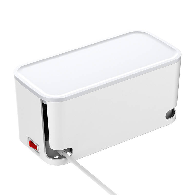 LDNIO SE5334/SC5309 hálózati elosztó 5 AC aljzattal, 3x USB, 2m fehér kábelrendező dobozzal-12