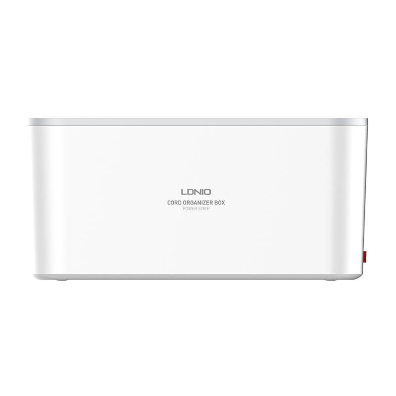 LDNIO SE5334/SC5309 hálózati elosztó 5 AC aljzattal, 3x USB, 2m fehér kábelrendező dobozzal-11