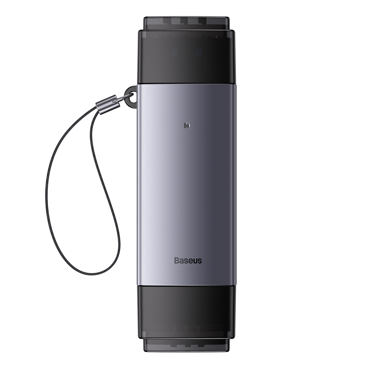 Baseus Lite sorozatú USB-A és Type-C-SD/TF kártyaolvasó szürke-0