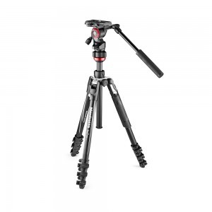 Manfrotto Befree live kit alu állvány csatos lábzárral+ fluid fej (MVKBFRL-LIVE)