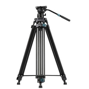 Fotopro DV-3A Heavy-Duty fluid fejes videó állvány, tripod 184cm