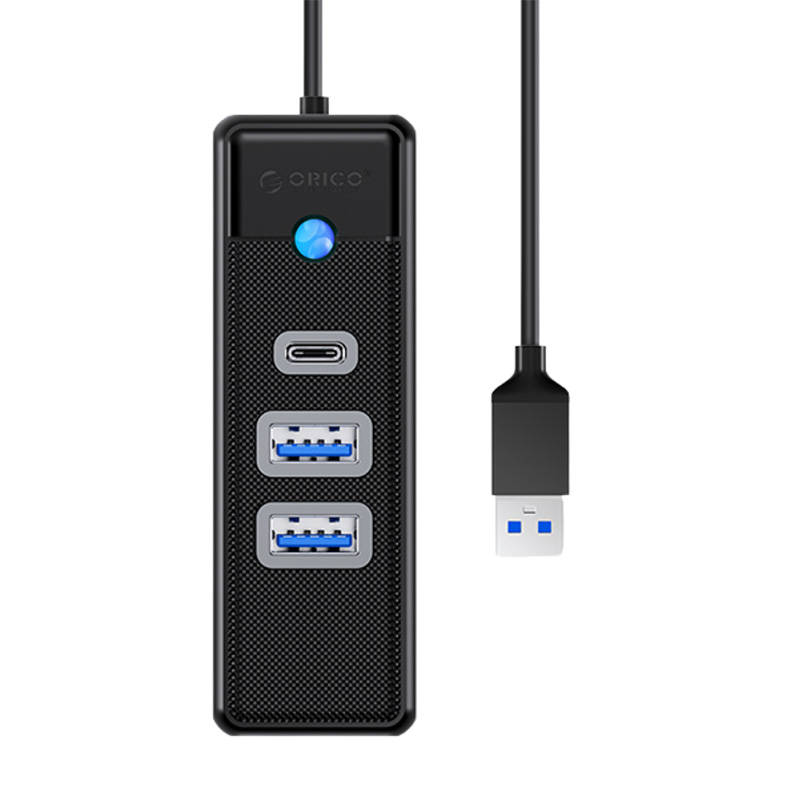 Orico USB HUB elosztó adapter - 2x USB 3.0 + USB-C, 5 Gbps, 0.15m (fekete)-1