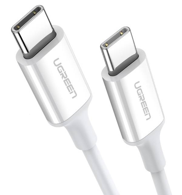 Ugreen US264 USB-C - USB-C kábel, 60W, 2m (fehér)-0