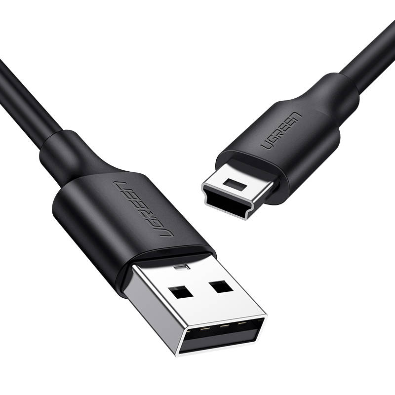 Ugreen US132 USB - mini USB kábel, 2m (fekete)-0
