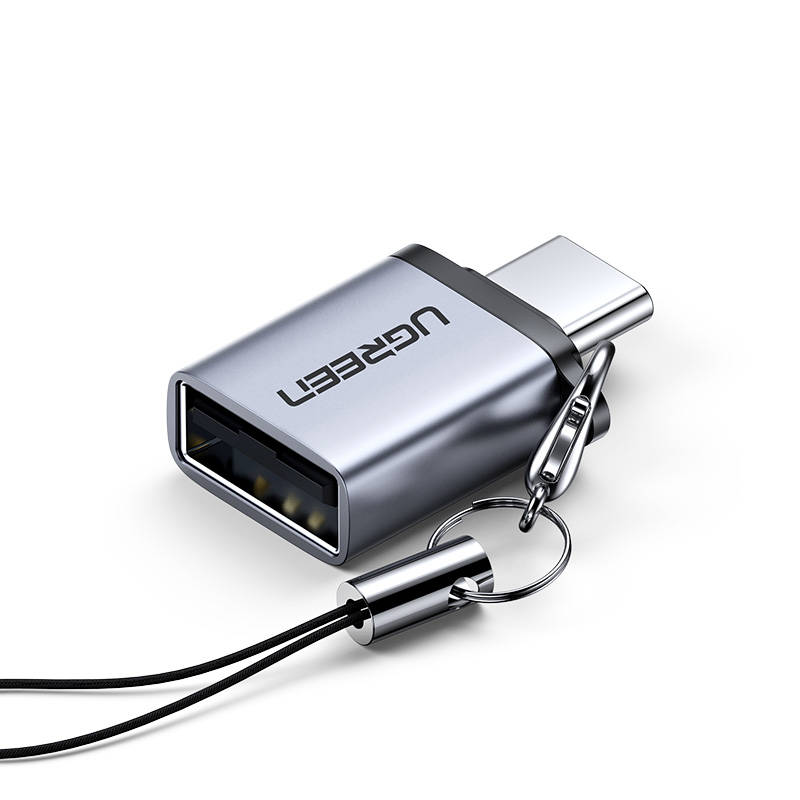 Ugreen US270 USB-A - USB-C OTG adapter (szürke)-0