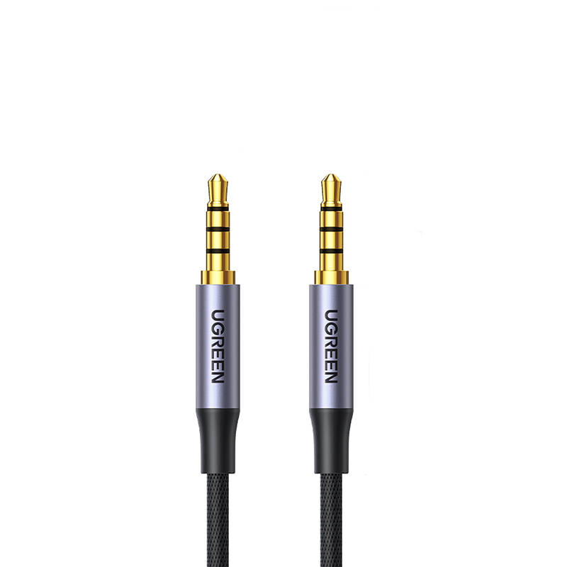 Ugreen AV183 Mini jack kábel 3.5 mm TRRS, AUX, 2m (fekete)-0