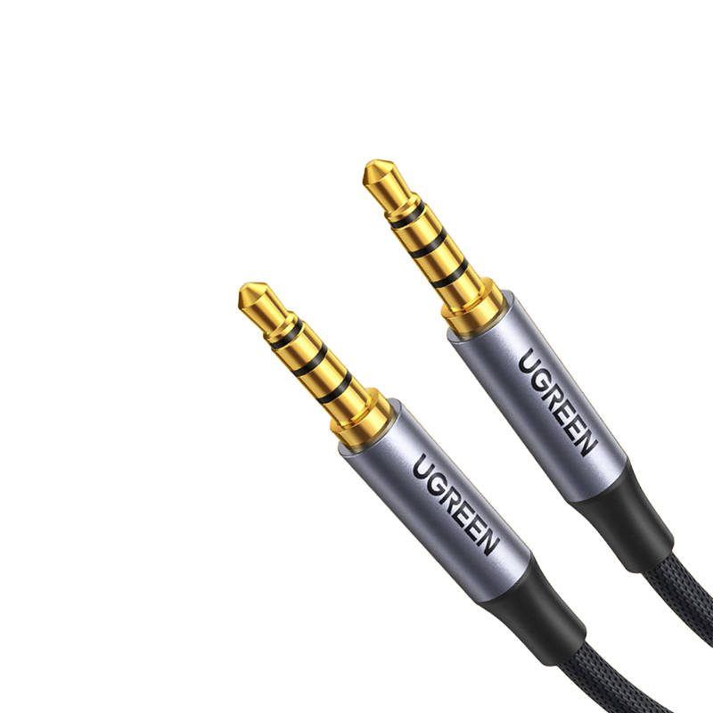 Ugreen AV183 Mini jack kábel 3.5 mm TRRS, AUX, 2m (fekete)-1