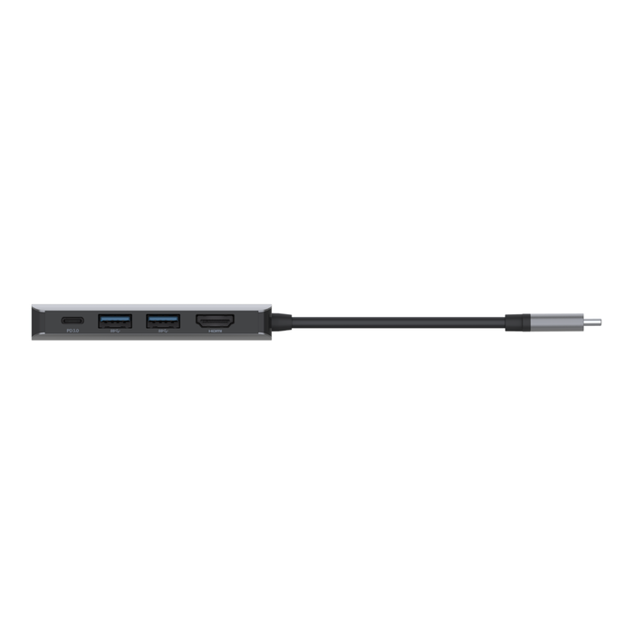 Belkin CONNECT USB-C 4 az 1-ben többportos adapter, HUB elosztó (AVC006btSGY) szürke-5