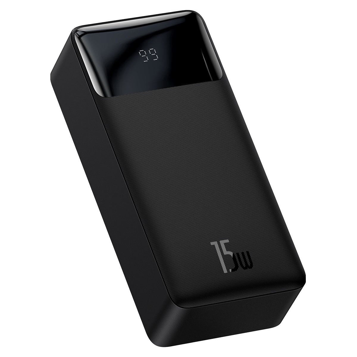 Baseus Bipow 30000mAh powerbank kijelzővel 15W + USB-A - Micro USB kábel 0,25m fekete (PPBD050201)-10