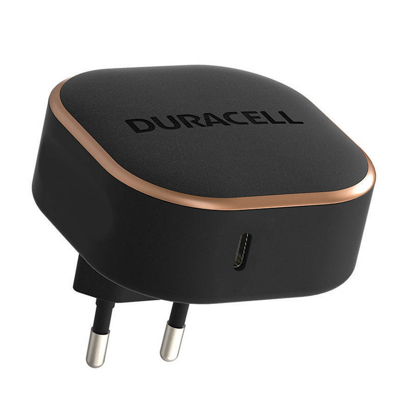 Duracell hálózati töltő adapter USB-C 20W PD (fekete)-0