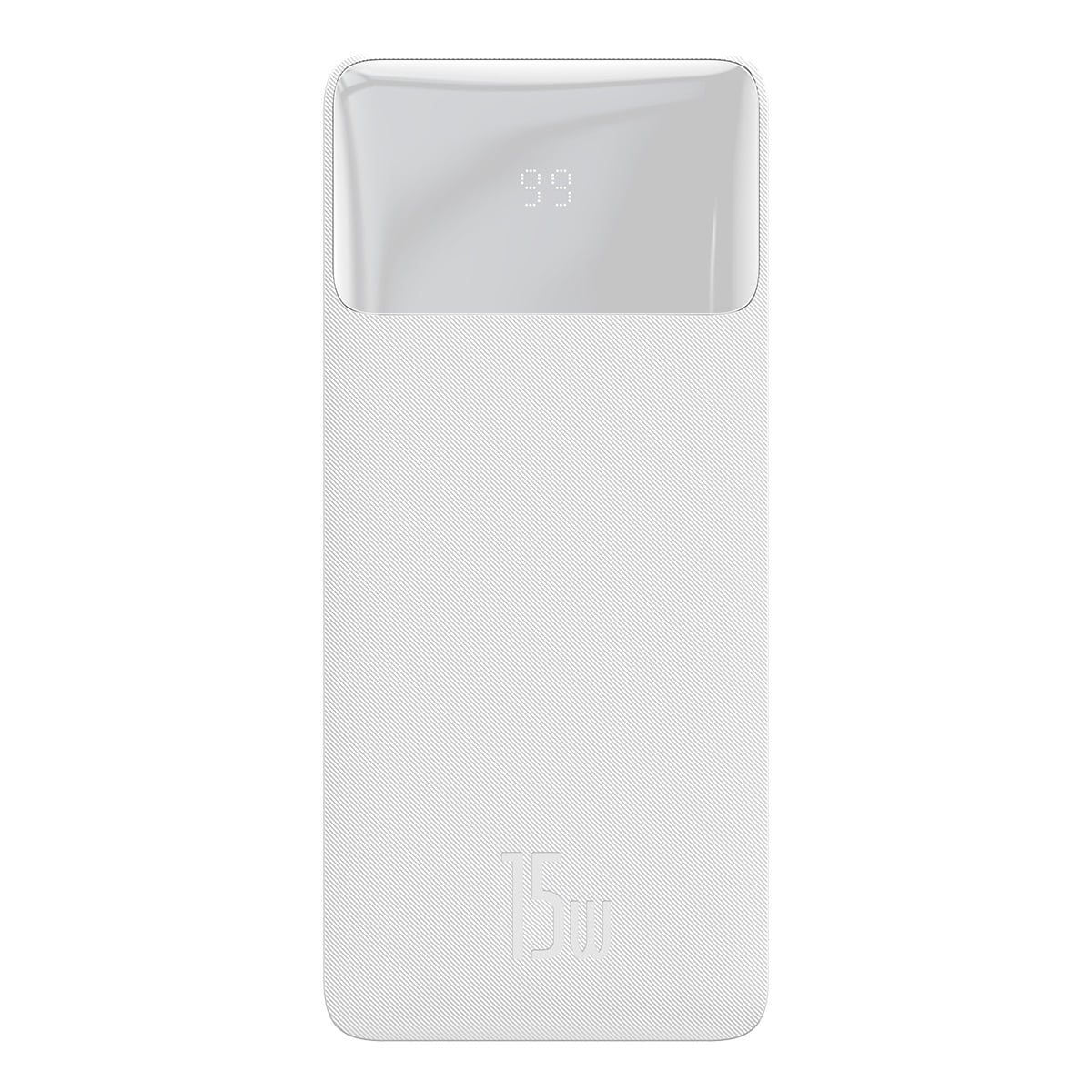 Baseus Bipow powerbank 10000mAh 2xUSB, Type C 15W + USB - micro USB kábel fehér (PPBD050002)-0