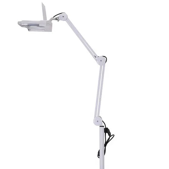 ML22 álló LED-es kozmetikai lámpa, sminklámpa 22W, 8x nagyítással gurulós-1