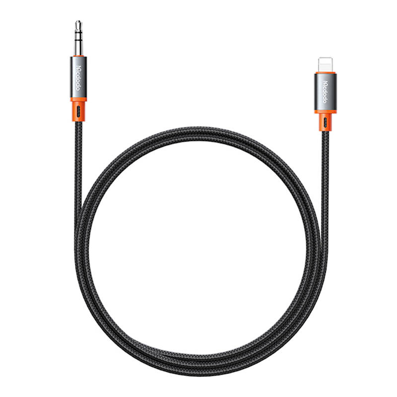 Mcdodo CA-0780 Lightning - 3.5mm AUX mini jack kábel, 1.2m (fekete)-2
