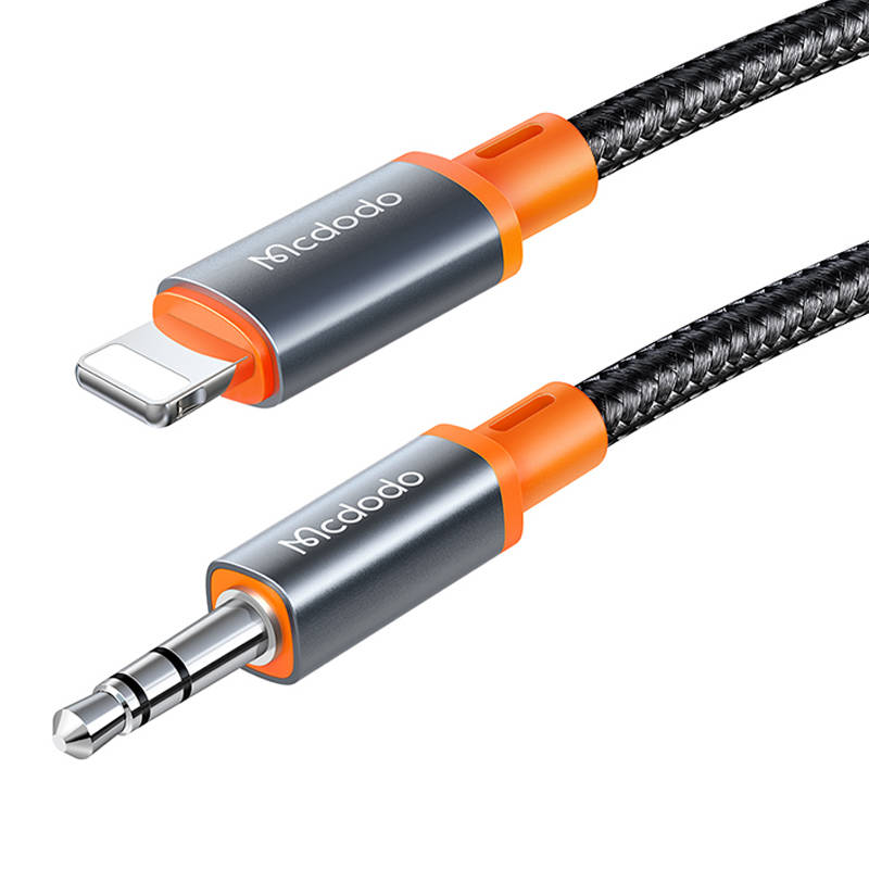 Mcdodo CA-0780 Lightning - 3.5mm AUX mini jack kábel, 1.2m (fekete)-1