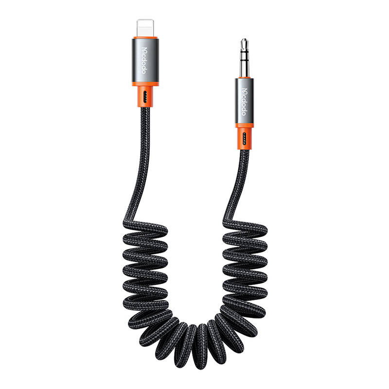 Mcdodo CA-0890 Lightning - 3.5mm AUX mini jack kábel, 1.8m (fekete)-2