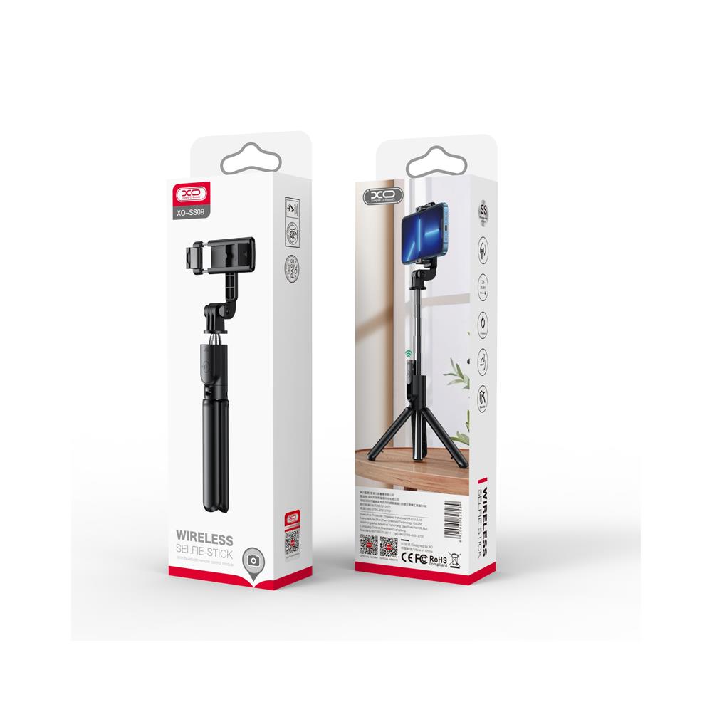 XO selfie stick Bluetooth állvány SS09 fekete-4