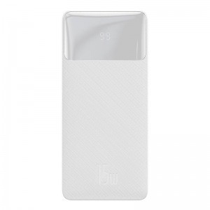 Baseus Bipow Powerbank, 30000mAh, 15W (fehér) (PPBD050202)