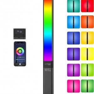 LUXCEO P6 RGB LED lámpa, fénycső 18W, 2500K-6500K (iOS/Android)