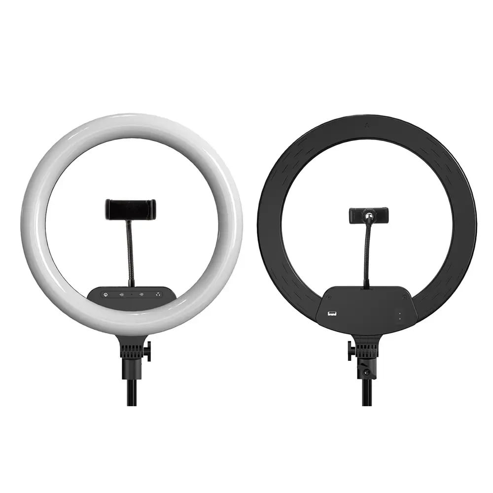 AL-360 30W LED körfény, körlámpa 36cm, 2700K-6500K, telefontartóval, távirányítóval, 2m állvánnyal-6