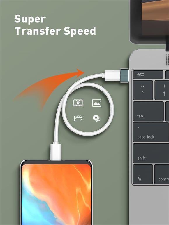 LDNIO LC150 USB-A - USB Type-C OTG adapter-8