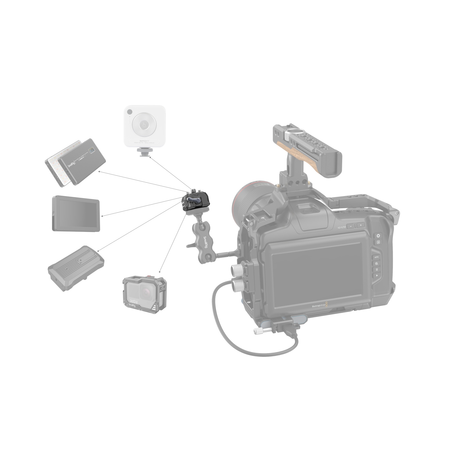SmallRig Drop-in HawkLock univerzális mini gyorskioldó rendszer (3513B)-1