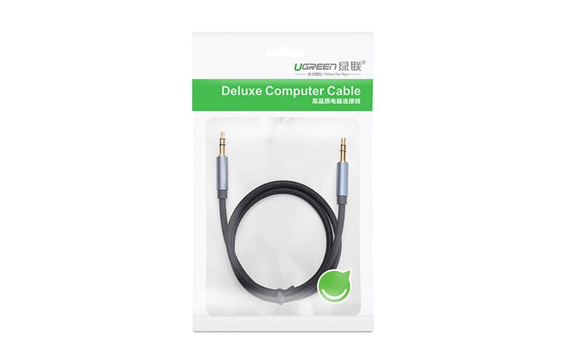 Ugreen AV122 3.5mm-es AUX mini jack kábel 3m (kék)-1