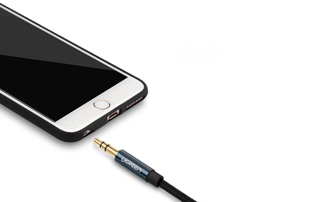 Ugreen AV122 3.5mm-es AUX mini jack kábel 3m (kék)-3